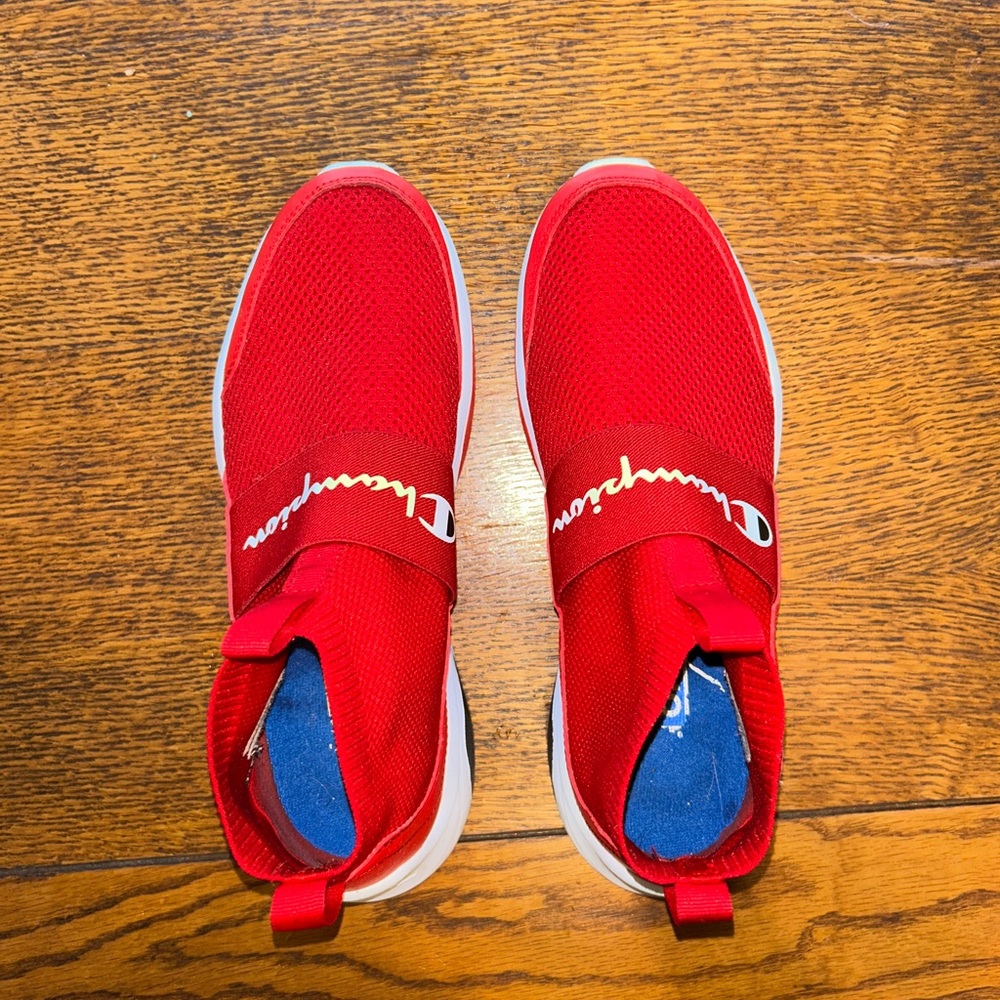 Champion Bold Red Athletic Slip-Ons